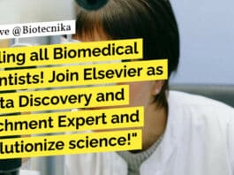 "Calling all Biomedical Scientists! Join Elsevier as a Data Discovery and Enrichment Expert and revolutionize science!"