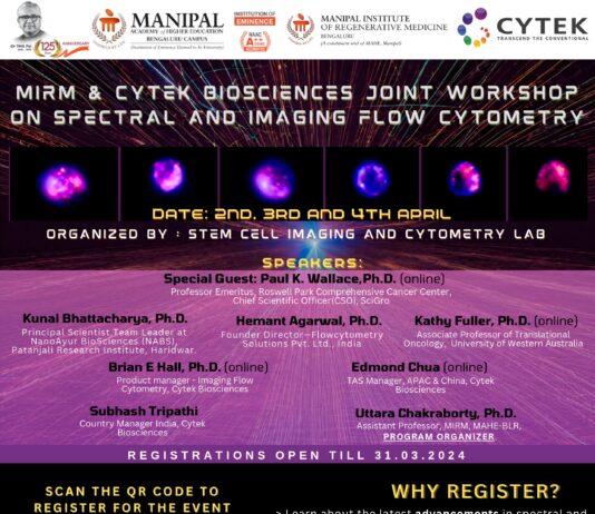 MIRM & Cytek Biosciences Joint Workshop On Spectral And Imaging Flow Cytometry - Registrations Open New