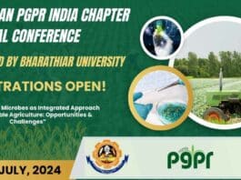 9th Asian PGPR India Chapter National Conference at Bharathiar University - Registrations Open!