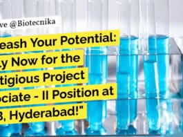 "Unleash Your Potential: Apply Now for the Prestigious Project Associate - II Position at NIAB, Hyderabad!"