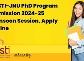THSTI-JNU PhD 2024 Admission