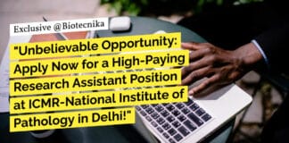 "Unbelievable Opportunity: Apply Now for a High-Paying Research Assistant Position at ICMR-National Institute of Pathology in Delhi!"