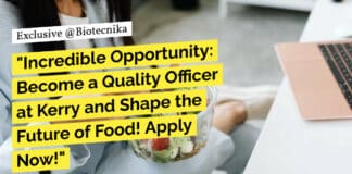 "Incredible Opportunity: Become a Quality Officer at Kerry and Shape the Future of Food! Apply Now!"