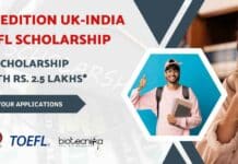 2nd Edition UK-India TOEFL Scholarship
