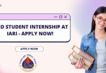 Paid Student Internship at IARI - Apply Now!