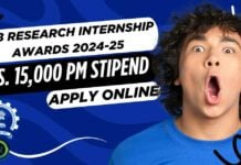 IITB Research Internship Awards 2024-25