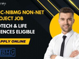 BRIC-NIBMG Non-NET Project Vacancy