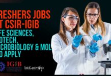 Freshers Jobs at CSIR-IGIB