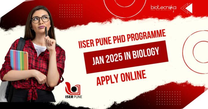 IISER Pune 2025 PhD Programme