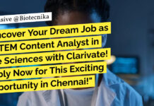 Clarivate STEM Content Analyst Jobs in Life Sciences & Healthcare! Apply Now