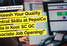 PepsiCo India SC QC Associate