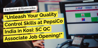 PepsiCo India SC QC Associate