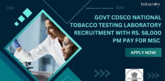 Govt CDSCO NTTL Recruitment